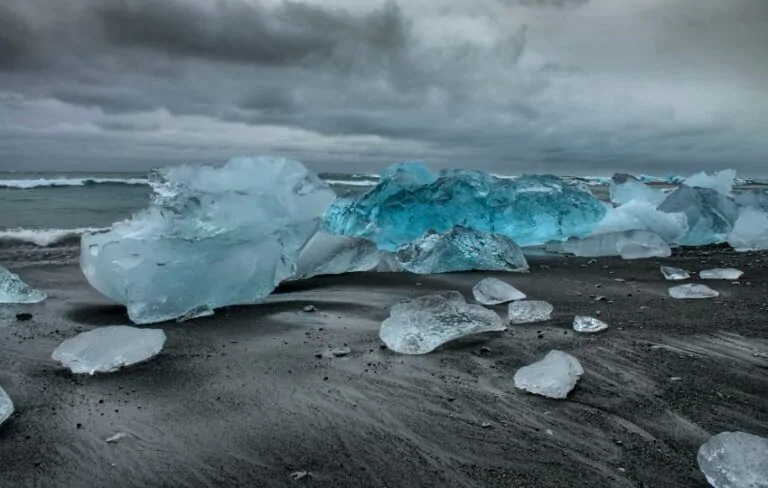 Jökullsárlón jégtáblák Izlandon