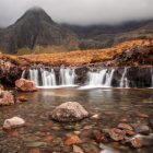 The Fairy Pools vízesés, Skye-Sziget, Skócia