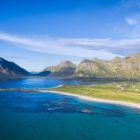 Flakstad tengerpart Norvégia