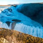 Gullfos vízesés szivárvánnyal, Izland