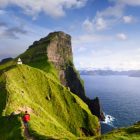 Kallur világítótorony Feröer-szigeteken