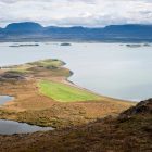 Pszeudokráterek Myvatn tónál - Észak Izlandon