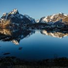 Reine látképe reggel, Lofoten