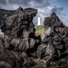 Reykjanesvíti világítótorony a Reykjanes-félszigeten