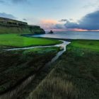 Talisker tengerpartja, Skye-sziget, Skócia