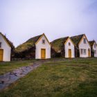 Gyeptetős középkori házak Glaumbaerben - Észak-Izland