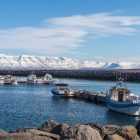 Téli kikötő Saudarkrokban - Észak Izland