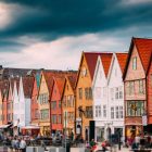 Bergen belvárosa, Norvégia